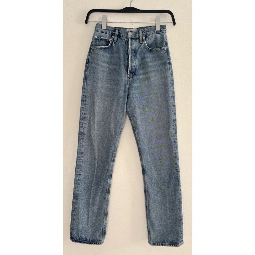 Agolde 90's Classic Straight Leg Cotton Button Fly Denim Jeans Size 24